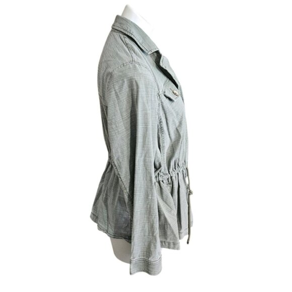 Lane Bryant Cinch Waist Utility Jacket Army Green Size 14 - Picture 4 of 14